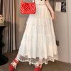 Navava Women Lovely Lace Banding Long Skirt Ns461
