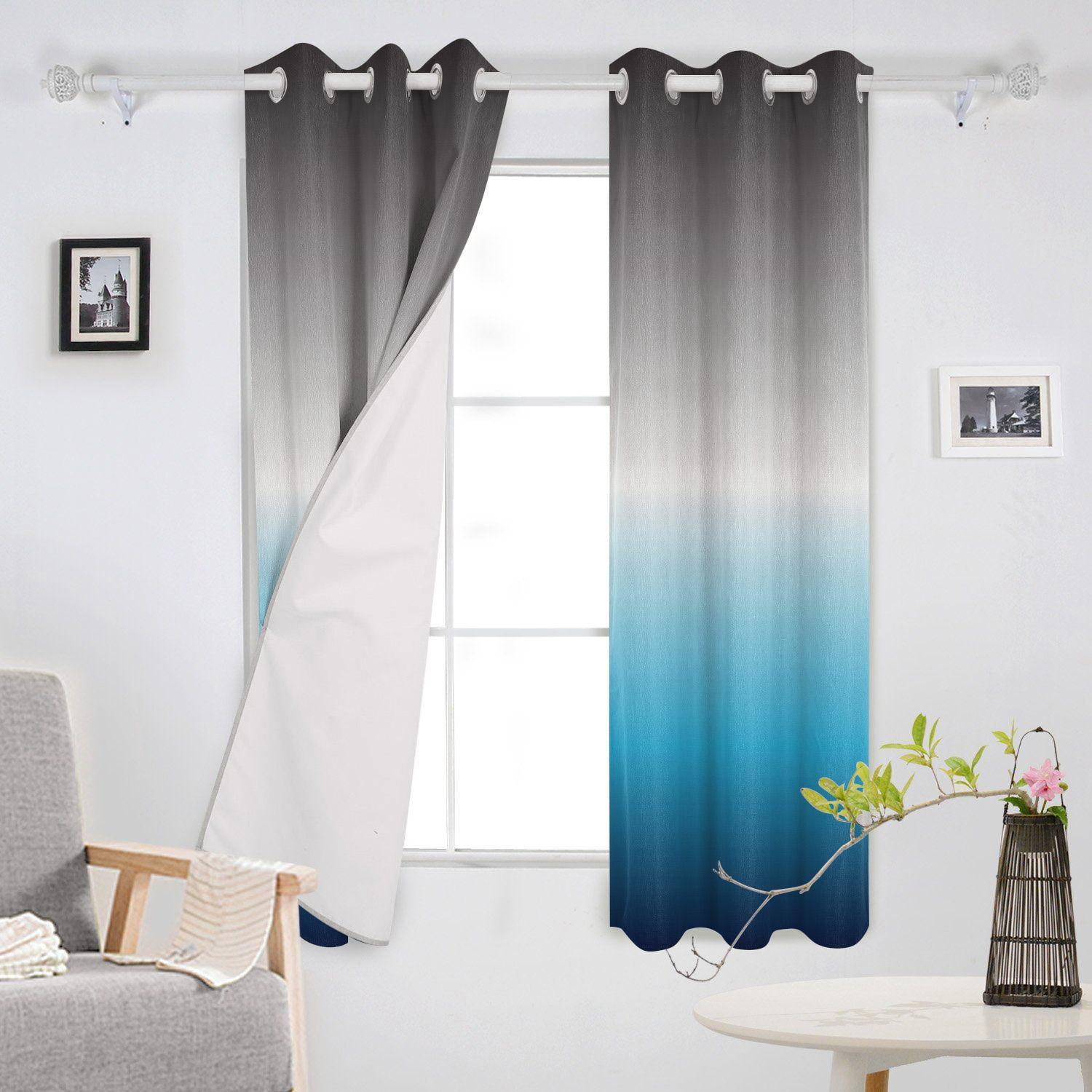 Градиентный серо-синий узор — фото 3