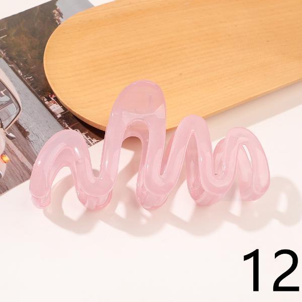 Fashion High Ponytail Hair Clip Pure Color ABS Shark Hair Claw Women Back Head Frosted Girl Hairpin Anti-sagging Hairstyle