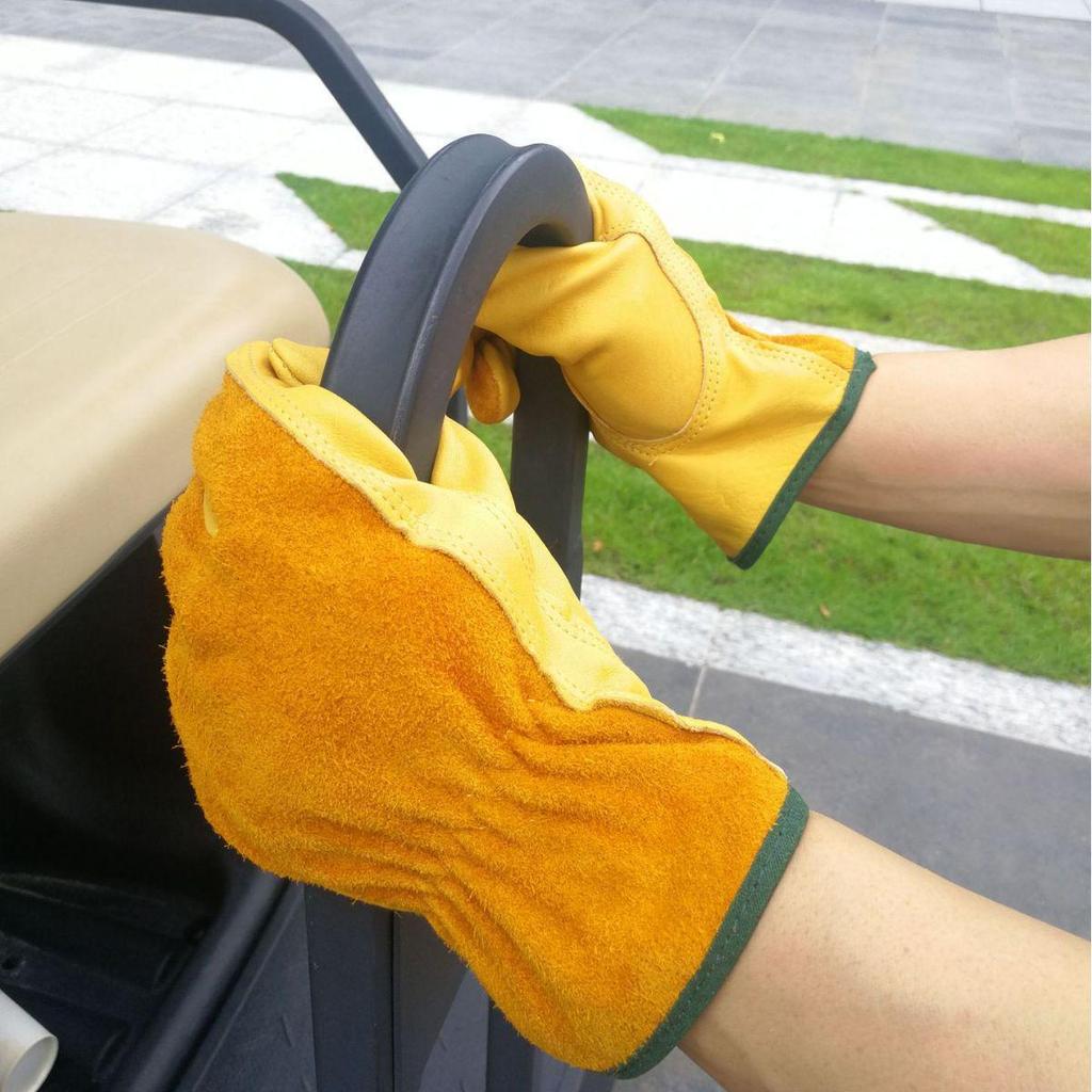 Breathable Non-Slip Cowhide Work Gloves: Cycling, Labor Protection, and Welder Gloves