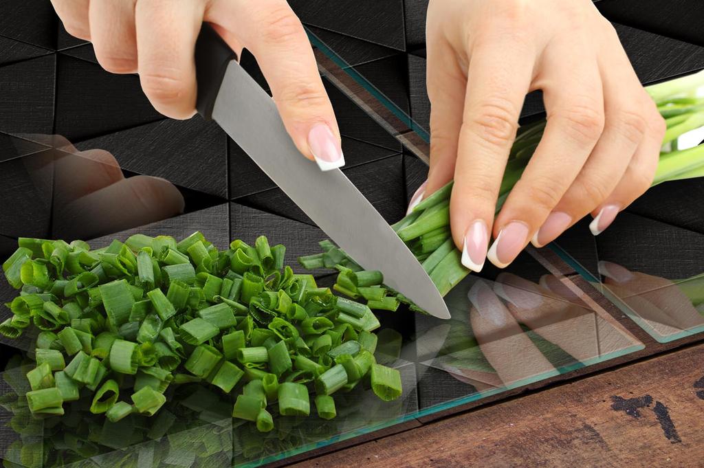 PIANO PROTETTIVO IN VETRO PER CUCINA 65x52 NERO