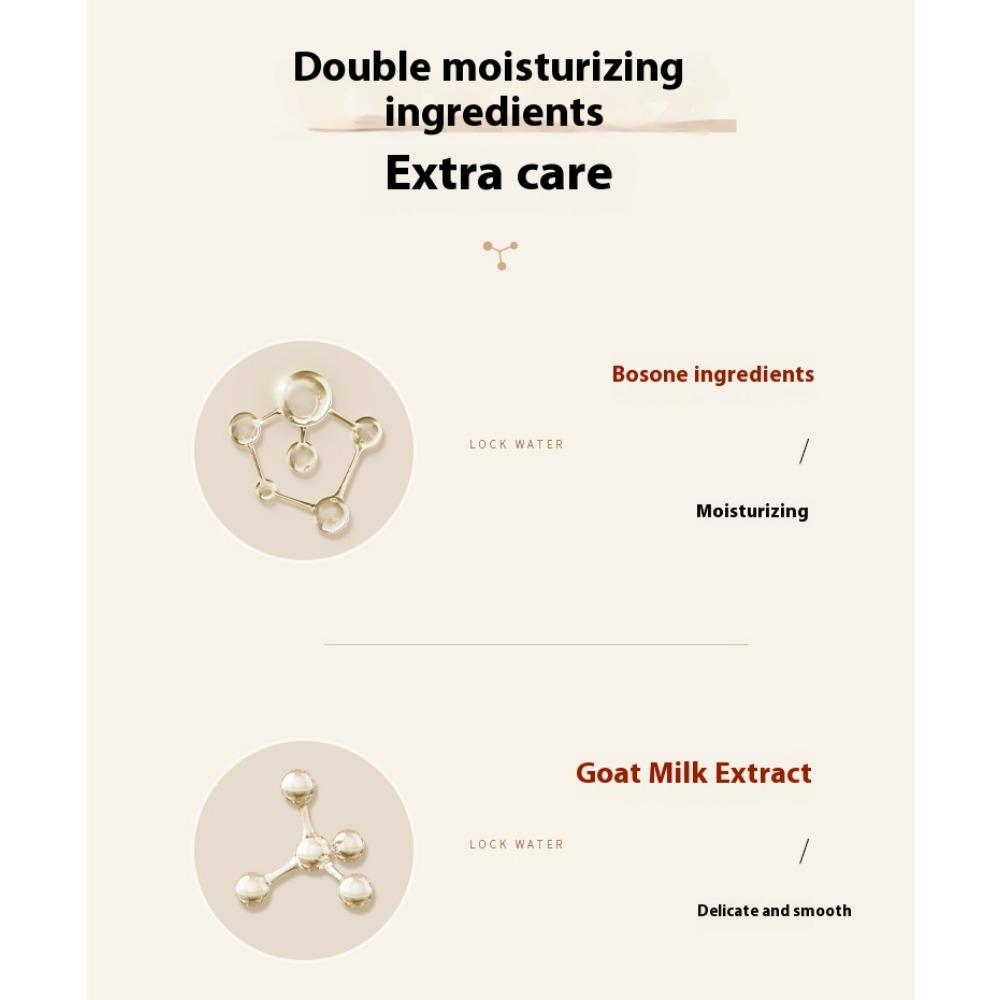 Krém z kozího mléka Hydratační a zvlhčující Barva pleti Čtyři roční období Vysoce hydratační Voda Jemný Mléčný krém