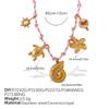 Japan and Korea Fashion Niche DIY Pendant Bracelet Personality Versatile Non-fading Gold-plated Pendant Necklace Jewelry Women