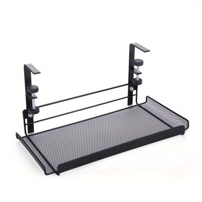 

1 шт. Органайзер для кабелей под стол Металлический органайзер для кабелей для дома Металлический кабельный лоток-корзина для настольных аксессуаров чёрный