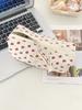 Pencil Case Vintage Flowers Pen Box Bag Student Big Capacity School Supplies Gift Pencilcases