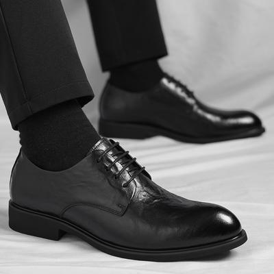 Mode 2025 Neue Herren Casual Business Schuhe Elegante Herren Oxford Schuhe Schnürschuhe Leder Kleiderschuhe für Herren Bequeme Arbeits-Lauf-Flats