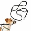 2in1 Dog Leash with Anti-Bite Muzzle Adjustable Bite Resistant Dog Collar Muzzle Leash Nylon Comfort Handle Anti-Pull Dog Leash