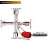 Multi-size Cross Electrical Cabinet Triangle Key Wrench for Elevator, Water Meter, Square and Round Holes
