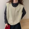 2026 Versatile Wool Round Neck Vest: Spring & Autumn Fashion Niche Style
