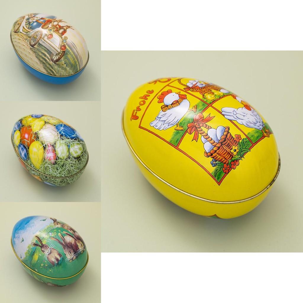 Charmante österliche Dekorative Aufbewahrungsbox Einzigartiger Eisen-Eier-Süßigkeitenhalter für festliche Dekoration