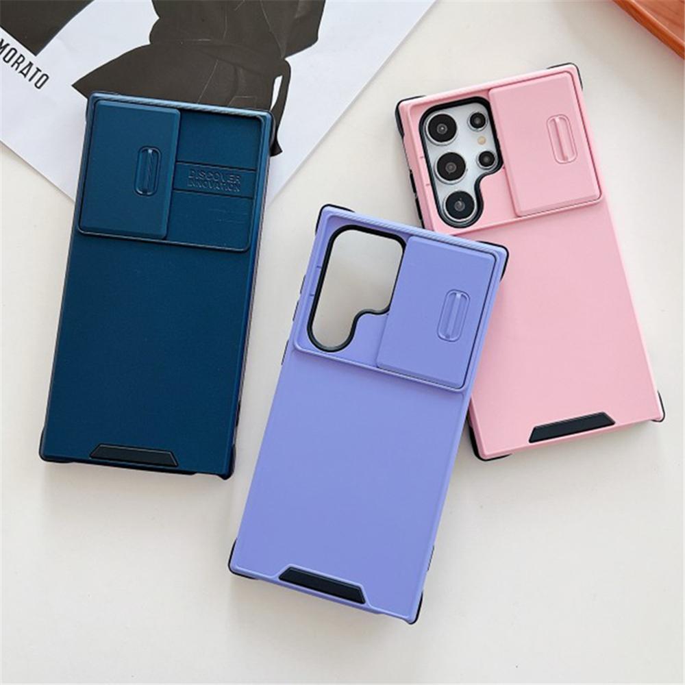 Slide Camera Lens Protection Case For For Samsung S26 S25 Ultra S24 S23 FE S22 S21 Note 20 Plus A56 A36 A16 A55 A15 Shockproof Cover