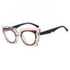 Unique Oversized Cat-Eye Plain Glasses Fashionable Cutout Design Ins Decorative Blue Light Blocking Non-Prescription Eyewear