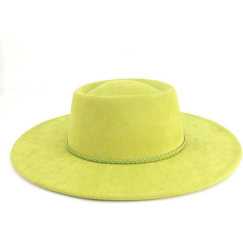 

JYL TS DIY Hard Top Straw Hat Unisex Western Holiday Sun Protection Hat Straw avocadogreen_M(56-58cm） независимость