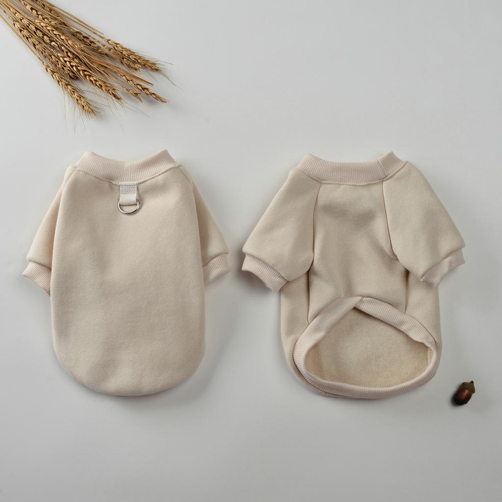 Autumn Winter Pet Hoodies Clothing Warm Dog Clothes Solid Pullover Costume Puppy Sweatshirt Tshirt For Small Dogs Chihuahua York