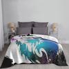 Wolf Soul Blanket Super Soft Warm Light Thin Fire Colors Sign Brand Logo White Rock Flag Symbol Instrument Wolf Animal