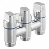 3 Way Angle Valve Grey One Inlet Three Outlets Silver