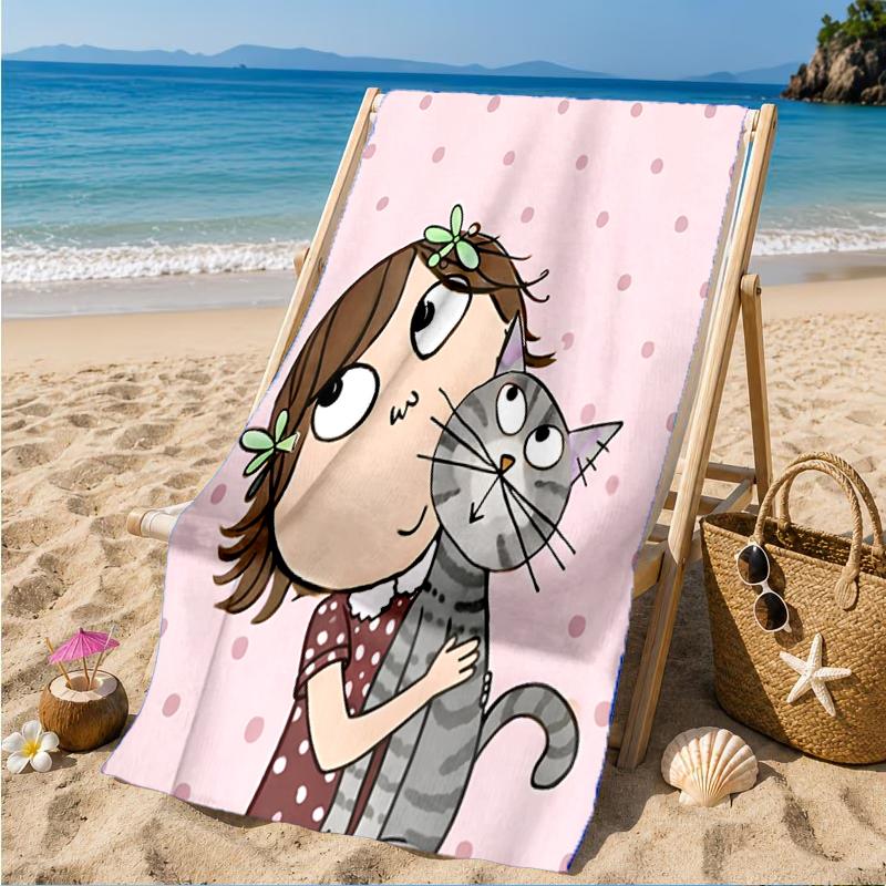 Lola Adventure Beach Towel, Super Soft Microfiber, Perfect Gift for Her/Him, Birthday, for Pool, Beach, Travel, Decor Beach Party