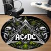 1pc ACDC Chair Carpet for Office Non-Slip, Soft & Comfortable, Carpet for Office, Gaming, Lightweight Round Floor Mat