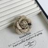 Korean Fabric Camellia Brooches For Women Fashion Handmade Flower Lapel Pins Elegant Clothing Jewelry Accessories Corsage