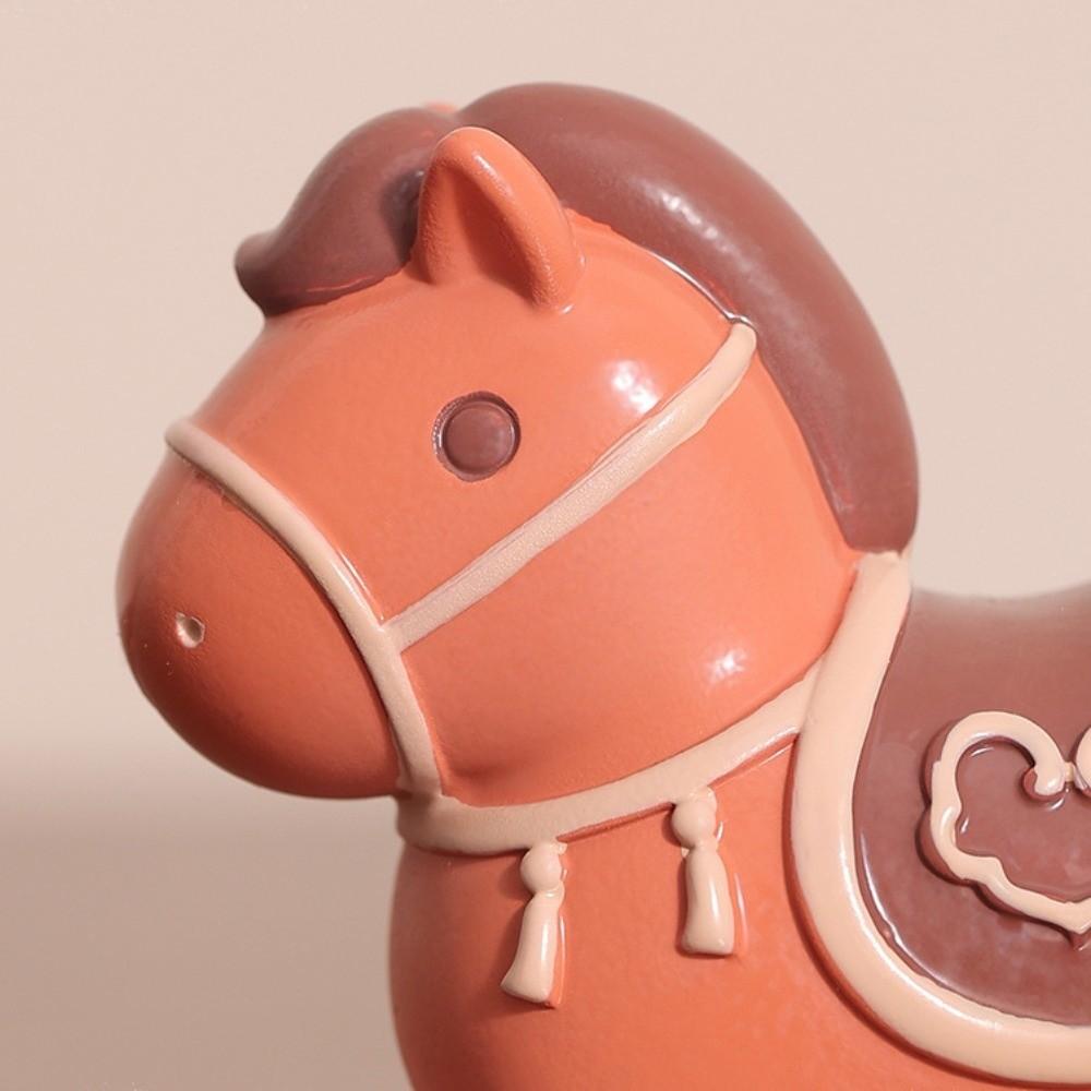 Cute Zodiac Horse Figurines Resin Horse Figures Ornament  Chinese New Year