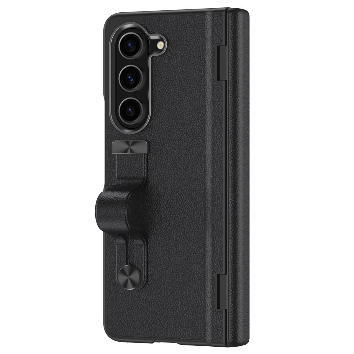 

For Samsung Galaxy Z Fold6 5G Kickstand Case Anti-Drop Hard PC Phone Cover Black
