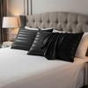 Glossy Jacquard Pillow Cover Envelope Closure Hotel Pillowcase  Bedroom