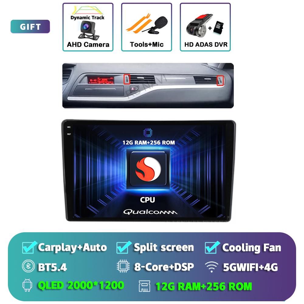 ABX2   Android 15 Carplay Car Radio Multimedia For Citroen C5 2008 2009 2010 -2017 navigation video DVD Autoradio Stereo 2din Head Unit