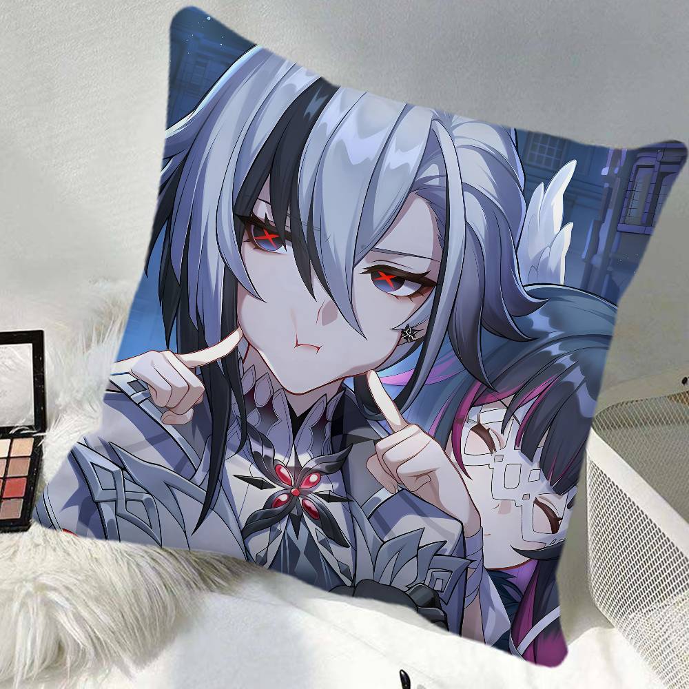 Columbina Genshin Impact Game Pillow Case Square Pillow Bedroom Sofa Leisure Comfort Cushion Car Home Decoration