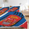 3-teiliges Set Lightning McQueen1 Stück Bettbezug+2 Stück Kissenbezug, ohne Füllung, bedruckte Bettwäsche, Ganzjahres-Schlafzimmer-Ausstattung093
