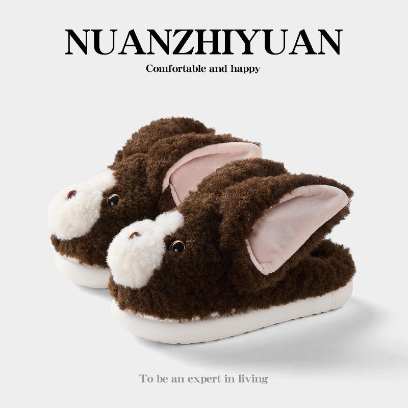 

Милые немецкие кошачьи хлопковые тапочки женские зимние новые домашние комнатные теплые мультяшные тапочки на толстой подошве 40-41 темный кофе