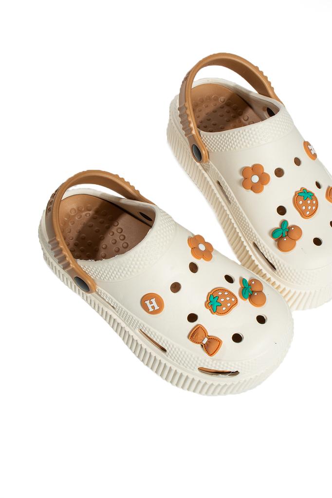 High Sole Jibbitz Eva Comfort Women's Sandals DNZ224-24BeigeMink