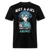 Just a Girl Who Loves Anime Shirt Best Gift Cute Beautiful Anime Lovers T-Shirt