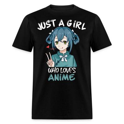 Just a Girl Who Loves Anime Shirt Best Gift Cute Beautiful Anime Lovers T-Shirt