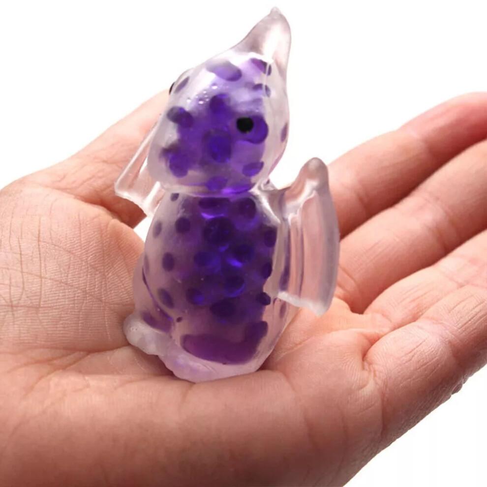 Mini Squishy Squeeze Dinosaur Fidget Toys with Water Beads Anti Stress Sensory..