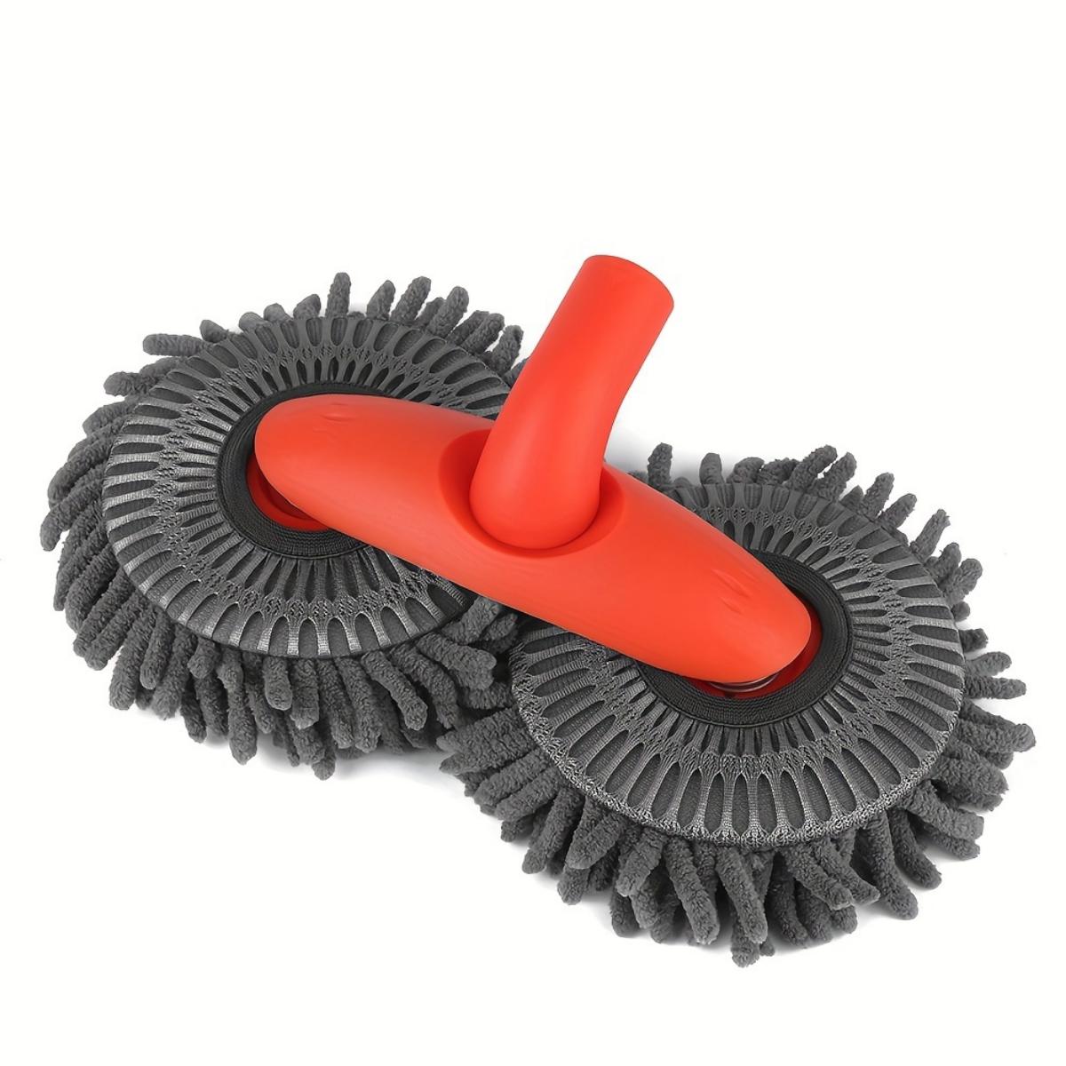 

Вращающаяся двойная насадка для мытья автомобиля, швабра для автозапчастей, трехсекционная телескопическая швабра, аксессуары для чистки окон на крыше, аксессуары для обслуживания Mop Head