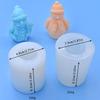 Christmas Snowman Silicone Candle Mold DIY Scarf  Broom Holding Snowman Crafts Resin Gypsum Production Mold DIY beeswax mold