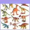 Realistic Pvc Mini Dinosaur Figurines Set Featuring Tyrannosaurus Stegosaurus Velociraptor And Pterosaur Models