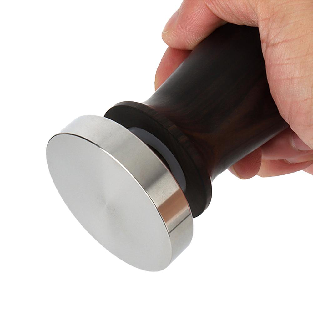 51/53/58 mm Espresso-Kaffeestampfer, gefedert, kalibriert, 13,6 kg Druck, Tamper mit Edelstahlsockel für Barista