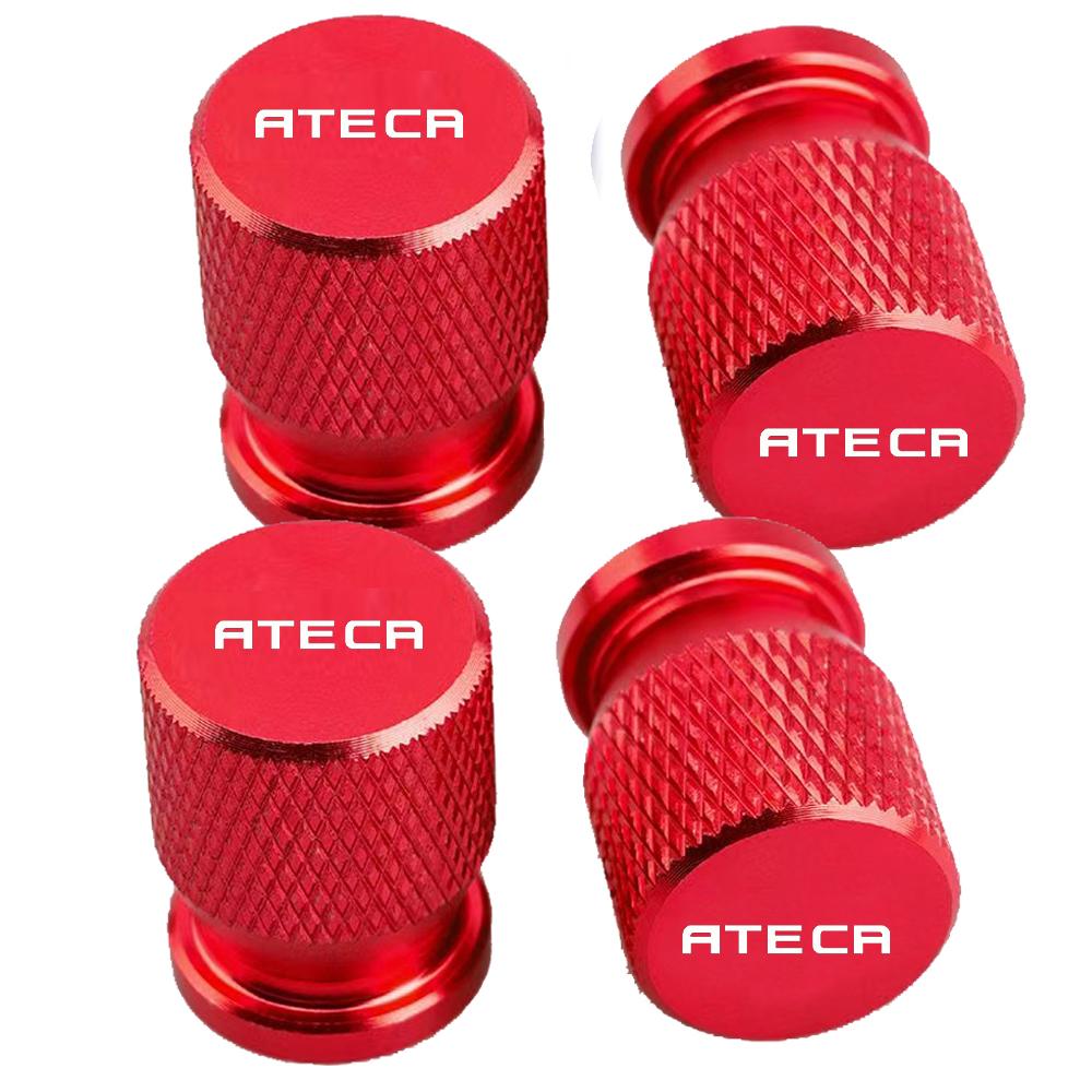 4Pcs Car Wheel Tire Valve Caps Tyre Stem Covers Airdust Waterproof For Seat ALTEA Ateca IBIZA MII Accessories