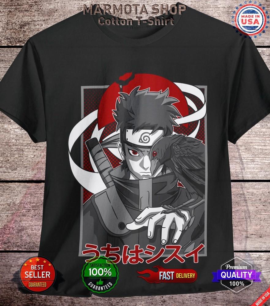 Shisui Uchiha Shirt Naruto Shippuden Itachi Anime Unisex Tee T-Shirt All Size