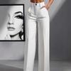 Women's High Waist Wide Leg Pants Tailored Flowy Trousers Casual Work Pants