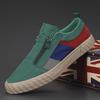 Men's Spring Canvas Zipper Shoes: Breathable, Versatile, Low-Top Sports Sneakers