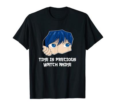 Time Is Precious Watch Anime Kawaii Japanese T-shirt