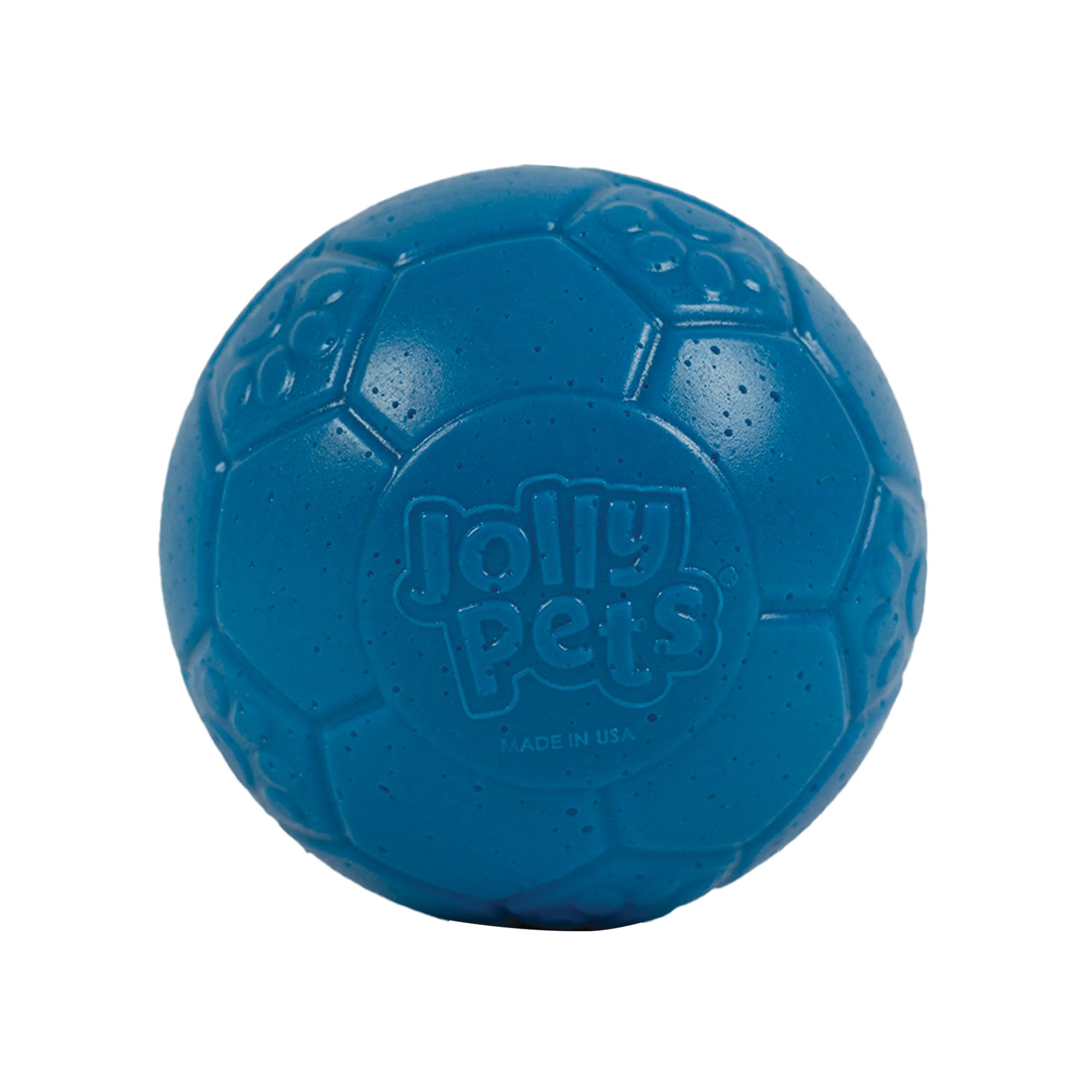 

Jolly Pets Mini Jolly Soccer Floating Bouncing Dog Ocean Blue Ball; Toy; 4-inch,