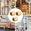 3lots 1 Inch Internal Thread Brass Couplings Includes Tape for Secure Sealing In Water Pipe Applications
