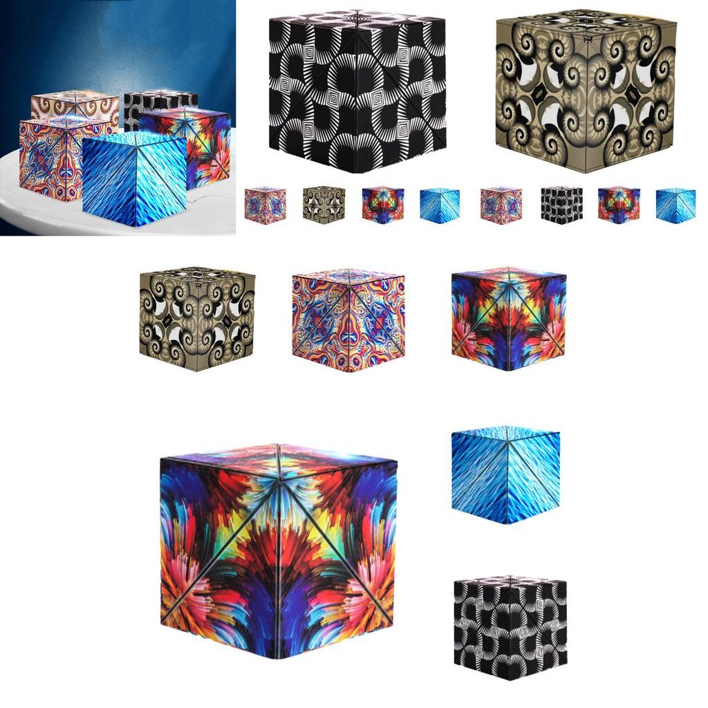 Beliebter Geometrischer Magischer Würfel Magnetisch 3x3 Puzzle Spielzeug Für Kinder Pädagogisches Und Stressabbauendes Material)