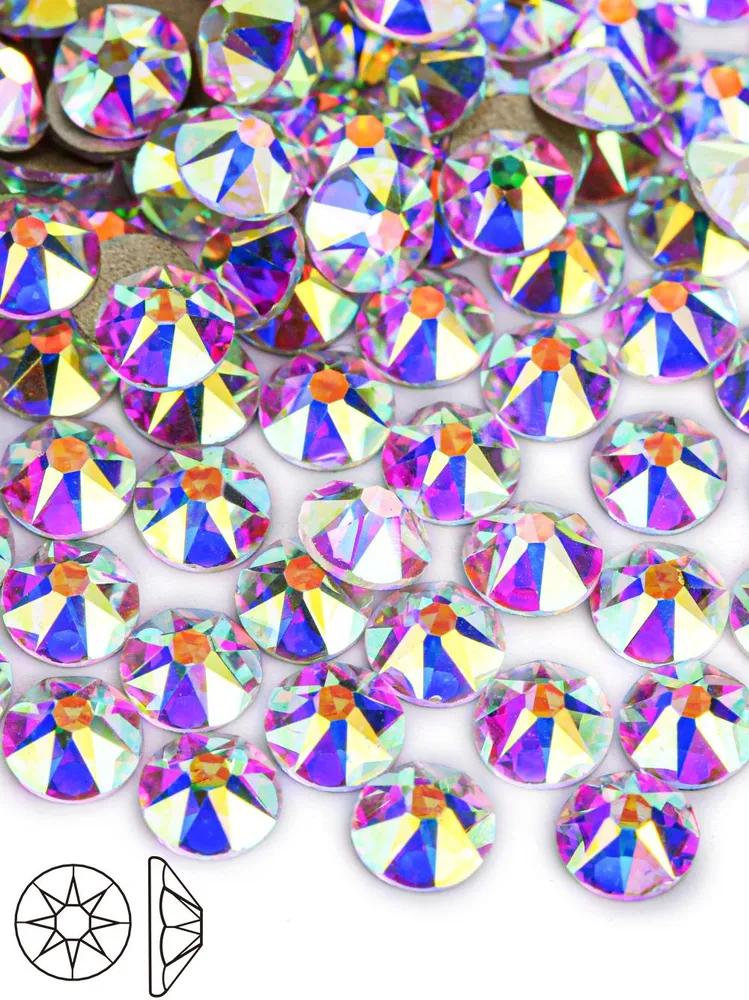 Rhinestones, 80 g, 1440 pcs, multicolour