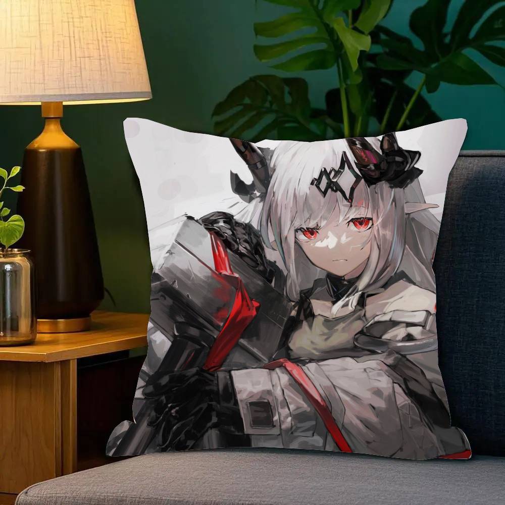 Mudrock Game A-Arknights Pillow Case Fashion Square Pillowcase Bedroom Sofa Room Ins Decoration Leisure