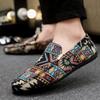 Fashion Moccasin Canvas Casual Shoes for Men Wear To Work Korean Style Sneakers Breathable Trends 2025 Cheap Liquidation Adults Man Shoe