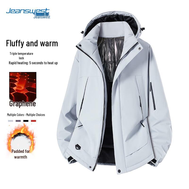 JEANSWEST Men's Hooded Winter Padded Jacket